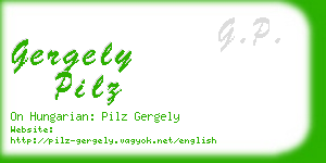gergely pilz business card